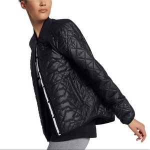 Nike quilted bomber jacket